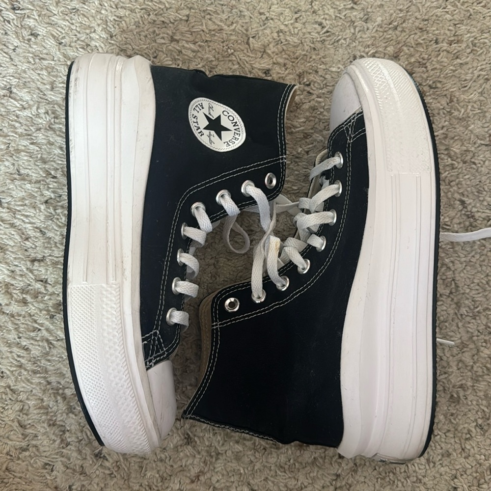 BLACK Chuck Taylor All Star Move Platform